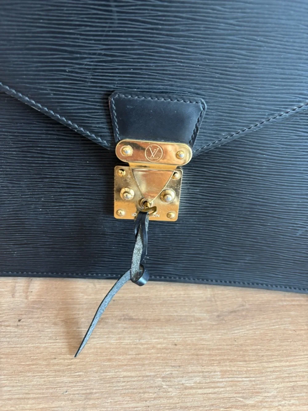 Authentic Louis Vuitton epi leather taiga briefcase